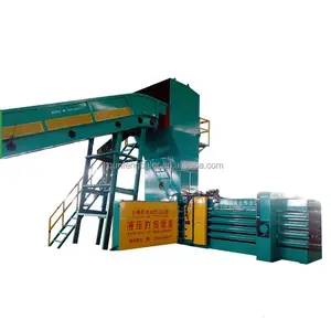 Waste carton paper plastic pet Bottle Baler Machine / hydraulic semi-automatic baler press