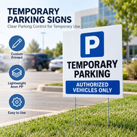 Panneaux de signalisation temporaire personnalisés en plastique ondulé PP pour événements, véhicules et panneaux directionnels de circulation