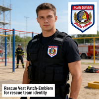 Écusson brodé Premium lavable Plan du Var Sapeurs Pompiers, thermocollant ou à coudre, pour vêtements et uniformes de pompier, décoration personnalisée