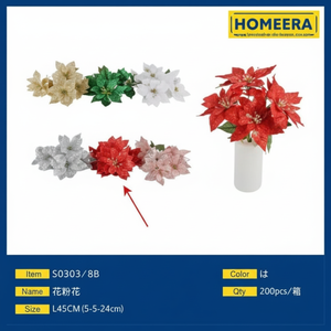 Confezione ecologica da 10 pezzi di fiori rosa artificiali da 45CM con Design floreale da 24CM in plastica di colore rosso e filo - Product Image 1