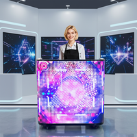 Pantalla LED Nationvision Personalizable con Forma Personalizada P2 a Todo Color, Diseño Plegable, Pantalla LED para Cabina de DJ en Interiores, Centro Comercial, Tienda Minorista