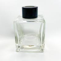 Bâtonnets en fibre de verre vides 50 ml Forme ronde Diffuseur carré Bouteille de diffuseur à roseaux
