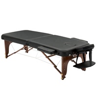 Table de massage pliante portable en bois pour le corps entier, avec 2 matelas, pour spa coréen, style indien, pour massage et soins de beauté