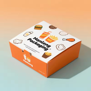 Cajas de Papel para <span class=keywords><strong>Pollo</strong></span> Frito al por Mayor, Cajas de Comida para Llevar, Cajas para Papas Fritas, Logotipo Personalizado - Product Image 4