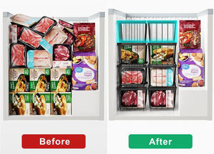 Wire Basket / Freezer Storage Basket / Metal Storage <b>Rack</b> / Food Organizer / Refrigerator Basket / Heavy Duty - Product Image 3