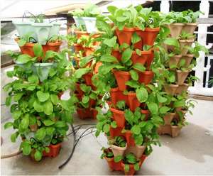 Planteur <span class=keywords><strong>de</strong></span> jardin Vertical en plastique, <span class=keywords><strong>Pot</strong></span> <span class=keywords><strong>de</strong></span> plantes à empiler 5 niveaux, avec roues mobiles, Pots <span class=keywords><strong>de</strong></span> plantation intelligents <span class=keywords><strong>pour</strong></span> légumes et fleurs - Product Image 6