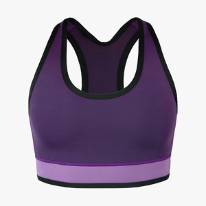Soutiens-gorge de sport sans coutures en tissu extensible doux et respirant pour le yoga, la gym et la vente en gros - Product Image 3