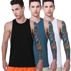 2024 Wholesale Hot Sale Customized Gym Dryfit tank Fitness Workout Singlet Running Sports Muscle Vest Sleeveless Tank Top