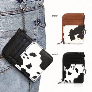 กระเป๋าสตางค์ใส่บัตรเครดิตแบบบาง หนัง PU ลายหินอ่อน สำหรับผู้ชายและผู้หญิง ขายส่ง - Product Image 2