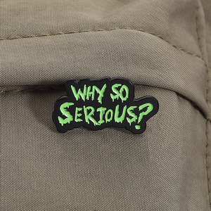 Broches à citation de dessin animé, ne prenez pas trop au sérieux. Accessoires en métal en forme de lettres anglaises, amusants et uniques, badge-broche - Product Image 2
