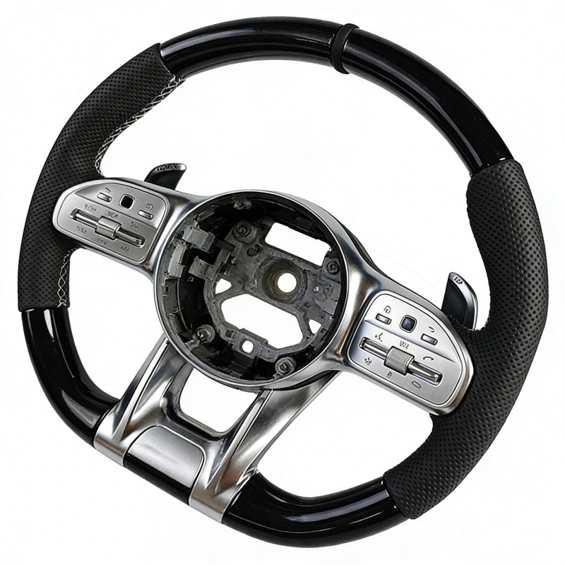 Classic Peach Wooden Car Steering Wheel (Mercedes-Benz Fitment), photo 3