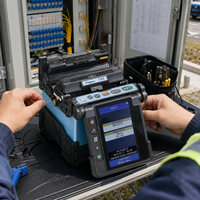 Soudeuse automatique par fusion de fibres optiques FSM-70S à alignement de cœur pour la maintenance des réseaux FTTH et de télécommunications