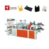 Ligne de production d'impression Tianyue Chine 130-230 fois/min*2, sacs de vêtements, scellage, découpe, imprimante, machine à fabriquer des sacs en plastique pour t-shirts