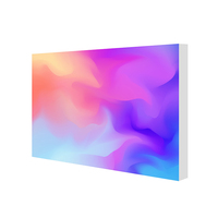 Boîte à lumière LED RGB+W rectangulaire en aluminium, design ultra fin, film souple, éclairage dynamique personnalisé, haute luminosité, décoration murale