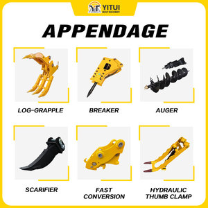Mini Excavadora de 3.5 Toneladas Fabricada en China, Mini Excavadora de Cadenas con Motor Kubota, Certificación CE, EPA y Euro 5, Personalizable - Product Image 4