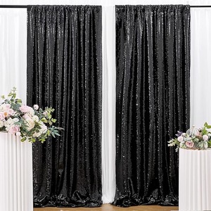 Stile Morden tenda di nozze finestra francese sfondo tessuto paillettes <span class=keywords><strong>tende</strong></span> di velluto <span class=keywords><strong>con</strong></span> <span class=keywords><strong>Glitter</strong></span> - Product Image 3