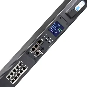 Intelligente Pdu 24-Bit Iec C13 32a 380V Metalen Plaat Led Display Netwerk Afstandsbediening Monitoring Smart Pdu