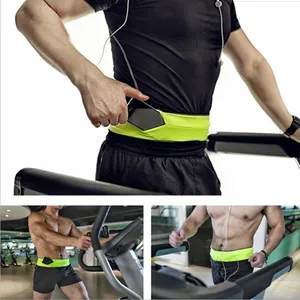 Invisible Gym Running Waist Bag Lightweight Marathon Yoga Fitness Belt Fanny Pack 5.5 Inch Bag With Zipper Phone Bag Pouch