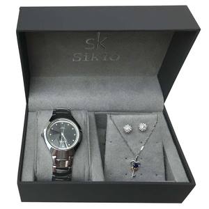 Ensemble de bijoux de luxe personnalisés, montres, bracelets et joncs, <span class=keywords><strong>montre</strong></span>, boucles d'oreilles, collier, ensembles de bijoux, boîte - Product Image 2