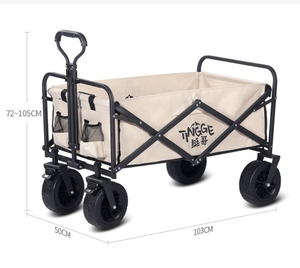 Carrito de Jardín Plegable y Portátil para Almacenamiento y Camping, Precio al por Mayor - Product Image 1