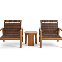 Ensemble de canapés de jardin en rotin résistant aux intempéries, design traditionnel, durable, avec table basse en aluminium, directement de l'usine