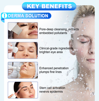 Appareil portable d'hydrodermabrasion 10 en 1, machine faciale à hydro-oxygène et à aspiration des points noirs pour salons/esthétiques et cliniques de peau