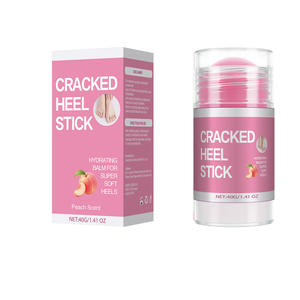 Crème pour les pieds à la pêche pour les talons secs et gercés, stick hydratant, lotion nourrissante pour les pieds, réparation de la peau - Product Image 1