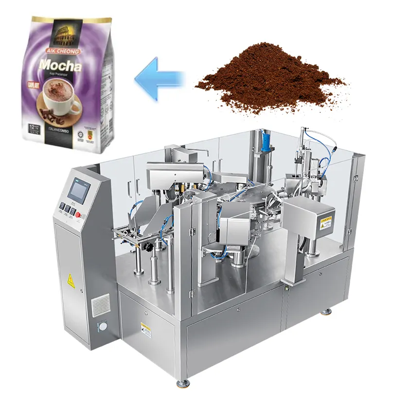 Đa chức năng 8 làn đa làn cà phê sữa trà bột đóng gói tự động Gói máy đóng gói