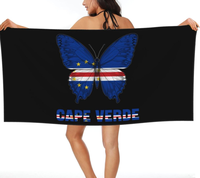 Serviette de plage Cap-Vert personnalisée à prix réduit, séchage rapide, absorbante, légère et fine, pour salle de bain, piscine et natation