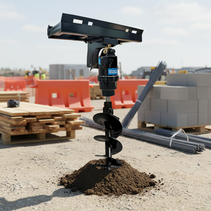 <span class=keywords><strong>Tarière</strong></span> <span class=keywords><strong>hydraulique</strong></span> motorisée 4500 Nm pour chargeuses compactes – Foreuse de trous - Product Image 1
