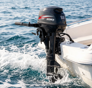Moteur hors-bord Hidea 2 temps 9,8 CV léger (26 kg) à faible consommation de carburant pour bateaux gonflables - Product Image 1