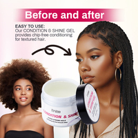 Gel coiffant pour cheveux bouclés, tresses et torsades, tenue extra forte, effet brillant et soin capillaire, OEM