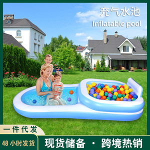Inflatable Pool Oval PVC Children Outdoor Family Swimming Pool Water Games Home Use - Product Image 5