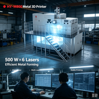 Impresora 3D de Alta Velocidad y Precisión HY-M800, Impresora 3D SLM de Metal de Grado Industrial, Láser de Alta Potencia, USB, Automática, 1 Año de Garantía, Metal