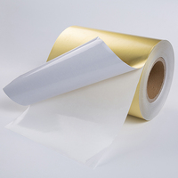 Papier autocollant en aluminium doré/argenté format A4, papier adhésif métallique