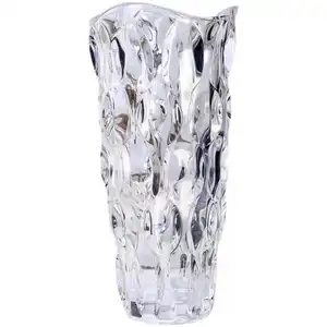 ライト高級ガラスクリスタルガラス花瓶リビングルームモデルルームホテルフラワーアレンジメント装飾器具