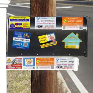 Recycled Paper Customized Business Card Fridge for Trade Show Advertising Promotional Refrigerator Magnet - Product Image 3
