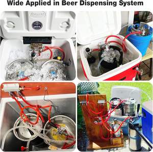 2 vie fusto Co2 Splitter 5/16 Barb raccordo Co2 <span class=keywords><strong>distributore</strong></span> <span class=keywords><strong>Gas</strong></span> birra barilotto <span class=keywords><strong>distributore</strong></span> aria <span class=keywords><strong>Gas</strong></span> collettore con valvole di ritegno integrate - Product Image 6