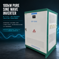 Convertisseur hors réseau DC/AC basse fréquence 100 kW, 220 V, 380 V, 400 V, 415 V, 480 VAC, onde sinusoïdale pure, triphasé
