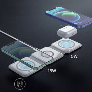 3 In-1 Wireless Charging Pad Magnetic Foldable Charger Station Fast Travel Charger for Multiple Devices - Product Image 3