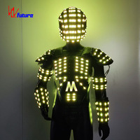 Combinaison lumineuse pour moto Future Performance, casque LED, veste de moto