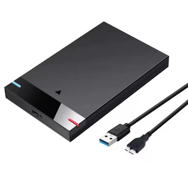 2.5" HDD Sata Port With Light Portable Storage Device Micro Enclosure SATA Interface ABS Free Tool HDD Case Support UASP SSD