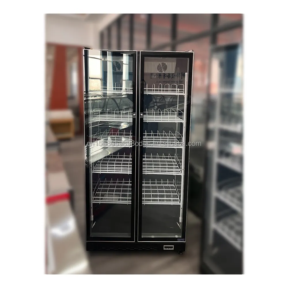 New style Upright Beverage Showcase Commercial Upright Cooler Fridge Store Glass Door