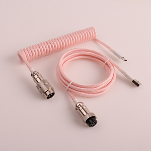 Cavo a spirale da 5pin maschio GX16 per tastiera e cavo meccanico per tastiera da usb a xlr femmina cavo per tastiera - Product Image 1