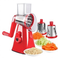 Coupe-légumes multifonctionnel transfrontalier en ABS, hachoir rotatif à manivelle, trancheuse, gadget de cuisine pour râper les pommes de terre