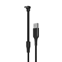 Câble USB vers USB C blindé en nylon à 90 degrés, compact, OEM/ODM, accessoires pour téléphone portable, 60W