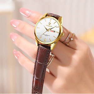 Binbond B2238 <span class=keywords><strong>orologio</strong></span> al quarzo da donna moda 2238 in pelle elegante Casual impermeabile da donna orologi originali da donna - Product Image 2