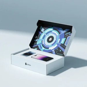 Embalaje de caja de envío electrónica al por mayor | Caja de correo impresa personalizada con compartimentos para protección de computadora portátil/cámara - Product Image 4