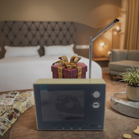 Nuevo Producto El Televisor Más Pequeño del Mundo Mini TV Portátil Recargable Tamaño Pequeño TV de Bolsillo Regalo Creativo para el Regreso a Clases