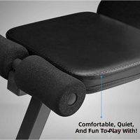 Banc de musculation multifonctionnel pour usage domestique, chaise de fitness non pliable, réglable sur plusieurs niveaux pour les exercices abdominaux